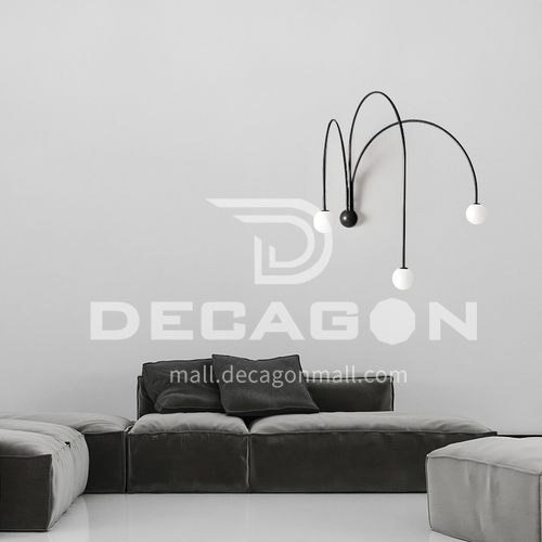 Modern minimalist wall lamp living room background wall lamp bedroom study line wall lamp-YDH-7214